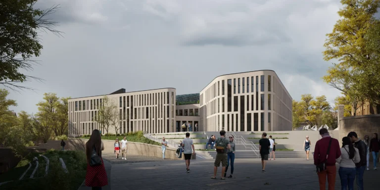 architectural cgi of university in Huddersfield
