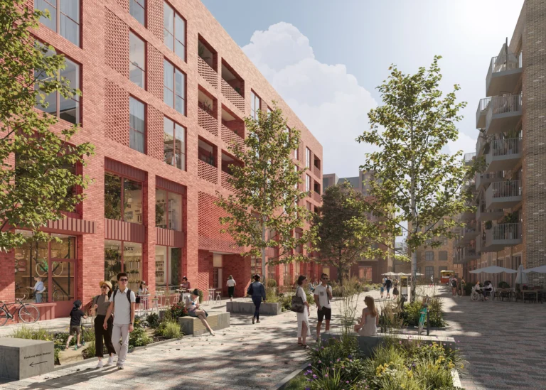 3d render in London for residental buildings