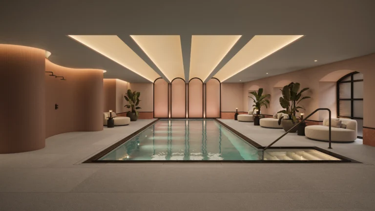 3d architectural interior rendering services of SPA in Dublin