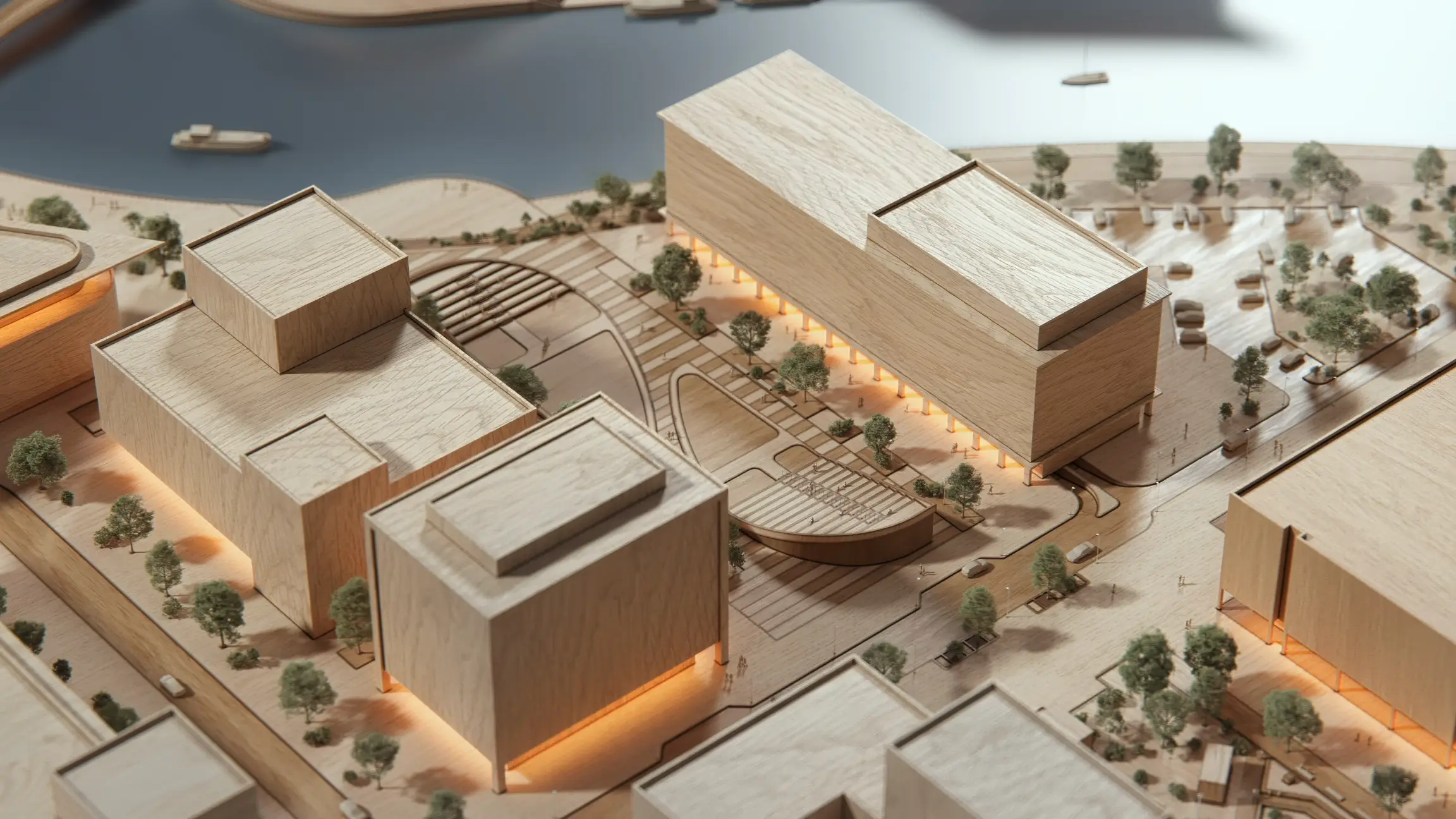 Architectural maquette with architectural CGI services in the UK